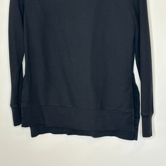 Anatomie Black‎ Crew Neck Long Sleeve Split Hem Tunic Top Women's Size S - Picture 7 of 9